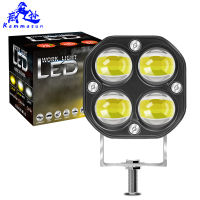 ขายร้อนข้ามพรมแดน รถยนต์ led ไฟทำงาน 3 นิ้ว 40W ไฟสปอร์ตไลท์ Wrangler 5D ไฟหน้ารถจักรยานยนต์สีขาวและสีเหลือง