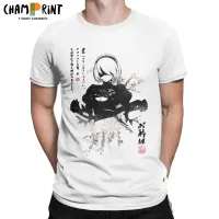 Nier Automata Shirt | Game Nier Automata | Cotton Shirts | Cotton T-shirts | 2b Shirt - Men 2b - Aliexpress