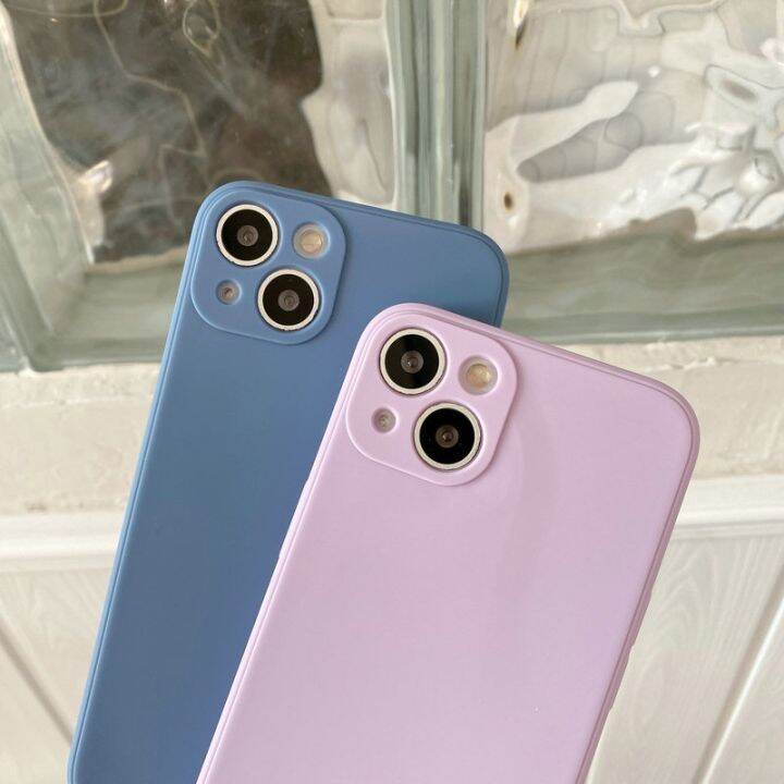 เคส-samsung-a14-a13-a12-a11-a04-a04s-a03-a03s-a02-a02s-m12-m11-m02-4g-5g-solid-color-protect-camera-soft-case