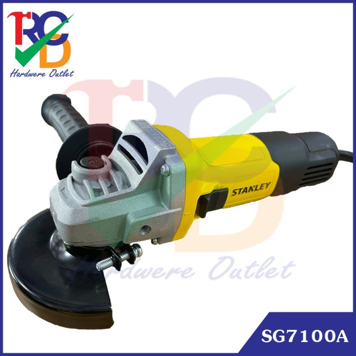 stanley-sg7100a-เครื่องเจียร์-4-นิ้ว-750w-แถมเสื้อ-stanley-ใบตัด-3-ใบ-ใบเจียร์-1-ใบ-ในกล่อง