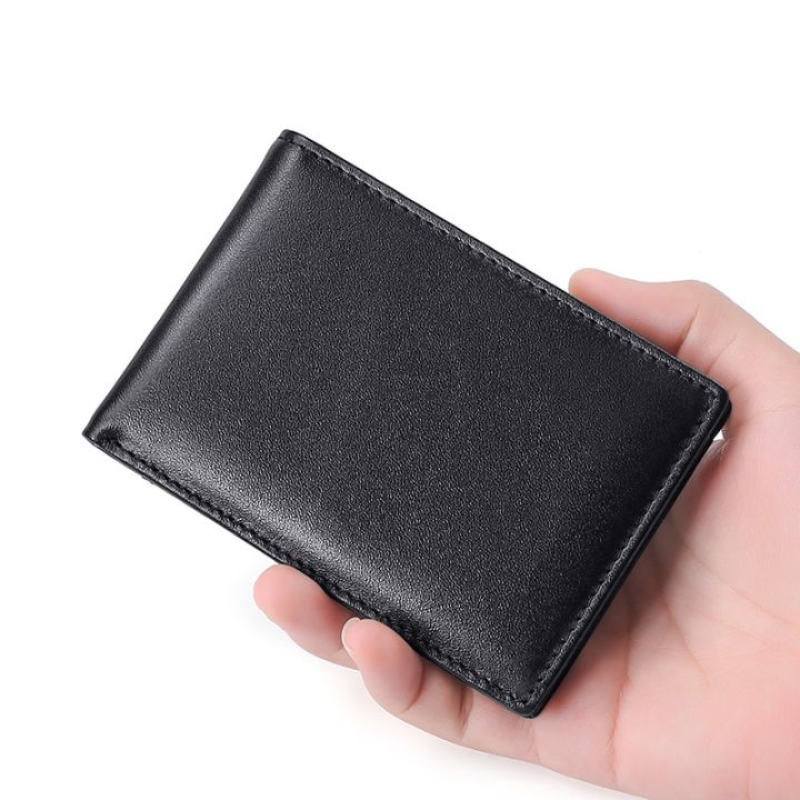 กระเป๋าสตางค์ใส่บัตรปิดกั้น-rfid-หนังของแท้สำหรับผู้ชายเคสกระเป๋าเงินใส่บัตรหรูหรากระเป๋าเงินแบบบางผู้ถือบัตรผู้ชาย