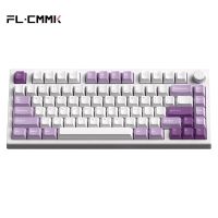 FL ESPORTS GP75 Three-Mode Mechanical Keyboard 82 Key 80% RGB Backlit Gasket Hot-Swap PCB Design Gamer Keyboard for Windows MAC