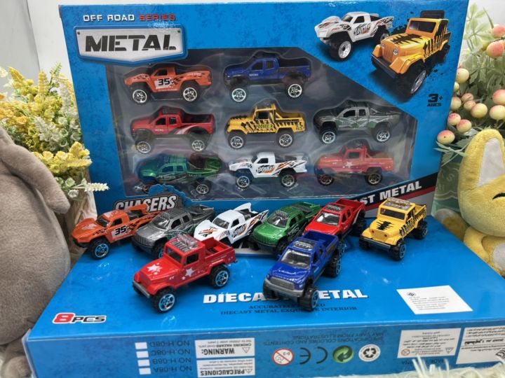 ของเล่น-ของเล่นเด็ก-รถเด็ก-รถเด็กเล่น-รถโมเดล-รถเหล็ก-รถกะบะ-ชุดรถกะบะ-ของเล่นเสริม-รถจิ๊บ-รถออฟโรด-diecast-metal-h08a