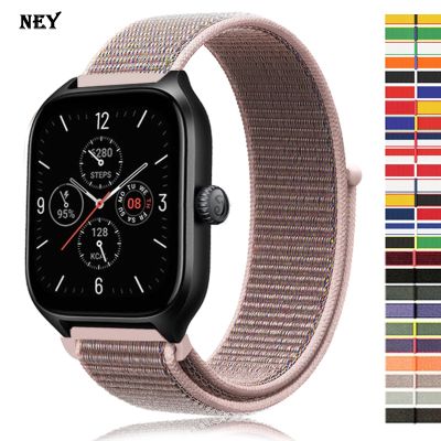 Loop Band For Amazfit GTS 4/3/2/2e Mini/GTR 4/3/Pro/GTR2/47mm/stratos Nylon 20mm/22mm Watch Bracelet Amazfit bip-U-S-lite strap