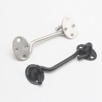 【LZ】▤◈┋  Cabin Barn Hook and Eye Latch Heavy Duty Stainless Steel Gate Window Door Latch Lock