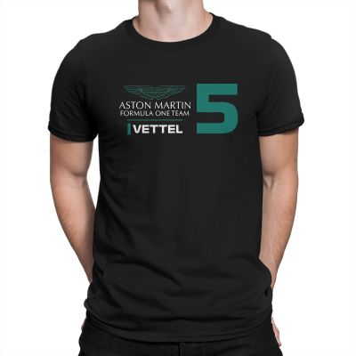 Mens T-Shirt Sebastian Vettel Aston Martin 2022 Fashion 100% Cotton Tees Short Sleeve Formula One Racing T Shirt Round Collar XS-4XL-5XL-6XL