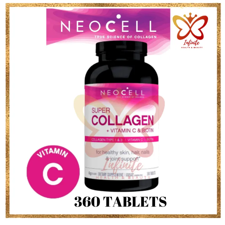 NeoCell Super Collagen + C with Biotin 6g 360 tablets | Collagen type 1 ...