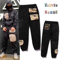 Travis Scott TS multi-pocket tooling joint casual couple loose guard pants sweatpants