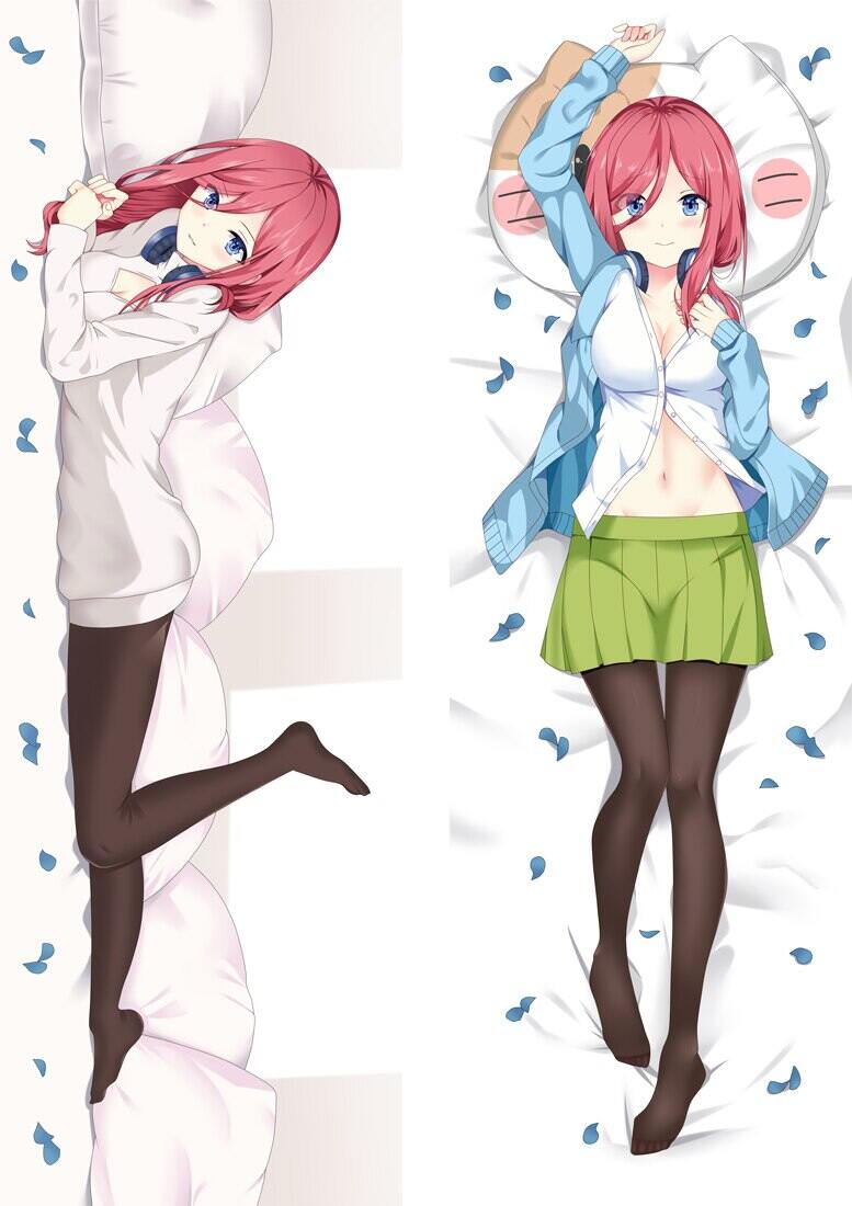 59" The Quintessential Quintuplets Anime Dakimakura Nakano Miku Body Pillow Case 