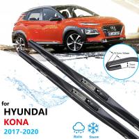 ใบมีดไม้เช็ดรถสำหรับ Hyundai Kona 2017 2018 2019 Kauai กระจกหน้ากระจกบังลมที่ปัดน้ำฝนชนิดตะขอ J อุปกรณ์เสริมรถยนต์