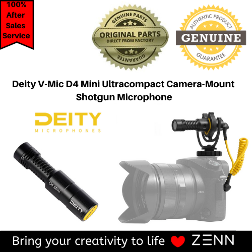Deity V-Mic D4 Mini Ultracompact Camera-Mount Shotgun Microphone | Lazada