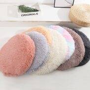 Round Long Plush Pet Mat Sleeping Matress For Small Dog And Cat Teddy Dog