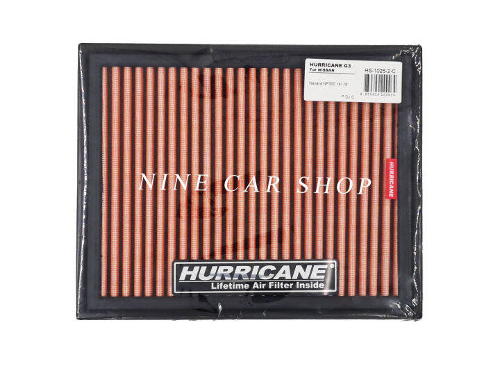 hurricane-กรองอากาศผ้า-nissan-navara-np300-navara-terra-2-3l-2-5l-ปี-2015-2022