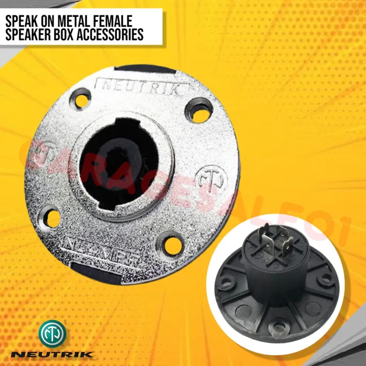⚡NEUTRIK Speak on Metal Female speaker box accessories⚡ Lazada PH