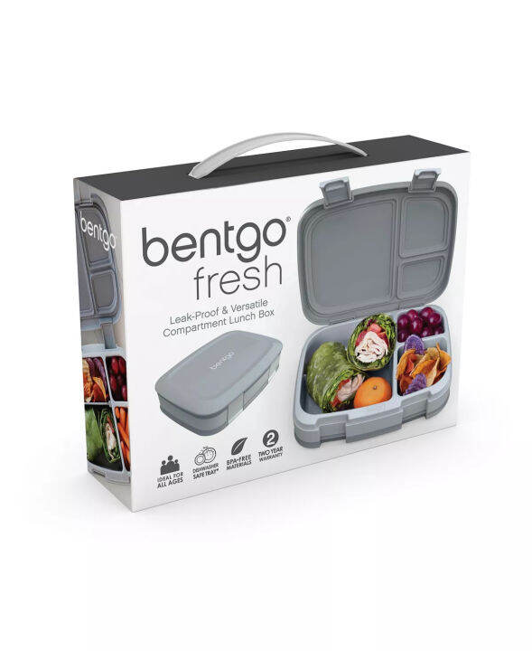 Bentgo Fresh Lunch Box Gray | Lazada PH