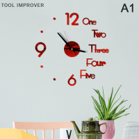 TOOL IMPROVER สติกเกอร์ติดผนังกระจก3D ดีไซน์ทันสมัยสติกเกอร์อะคริลิครูปผนัง