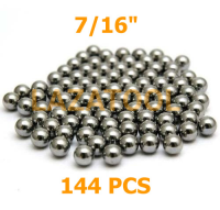 ลูกเหล็ก ลูกปืนเม็ดกลม 11.112 มิล 7/16 นิ้ว 3 หุนครึ่ง (144 เม็ด) คุณภาพดี STEEL BALL เม็ดลูกปืน ลูกปืนแบริ่ง เม็ดกลม