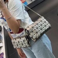 Issey Miyake Womens Bag Fashion Geometric Rhombus Bag Shoulder Messenger Bag Mini Rhombus Check Bag Mobile Phone Bag