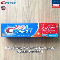Crest® Kids Cavity Protection Toothpaste Sparkle Fun 130 g ยาสีฟัน สำหรับเด็ก  ป้องกันฟันผุ Fluoride Anticavity, ADA Accepted