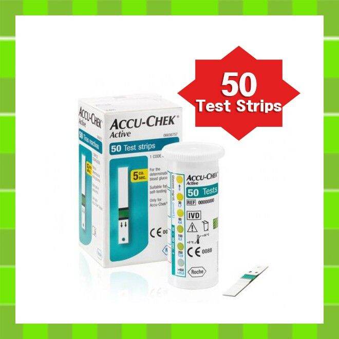⭐️Accu chek Active Test Strips Box Of 50 / Shipping from