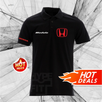 Fashion New Summer 2023 NEW Honda Modulo Logo Accessories City Civic Accord Sport Racing Polo T-Shirt 220GSM Short Sleeve，Size:XS-6XL Contact seller for personalized customization of name and logo high-quality