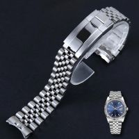 2023 Original ﹍❒✁ Aksesori jam tangan gelang jam tangan Submariner hantu air Rolex Daytona gelang jam tangan rantai baja tahan karat padat tali jam 20mm