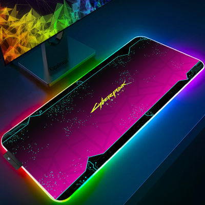RGB Rog Mouse Pad Gamer Desktop Mousepad Gaming Accessories Cyberpunks Mouse Carpet Table Rug Keyboard For Computers Desk Pad