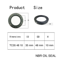 TC35 48 10 ( 35 x 48 x 10 mm.) ซีลน้ำมัน NAK OILSEAL  TC 35 48 10 = 1 ชิ้น