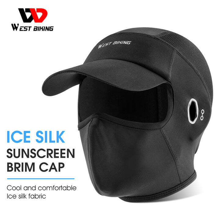 【Local Delivery】WEST BIKING Breathable Cycling Cap Full Face Mask MTB