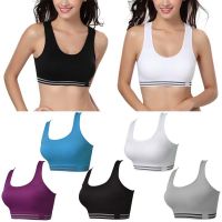 ✨felicelife✨Ladies Sports Lace Crop Top Stretch Gym Yoga Padded s