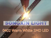 【✔In stock】 ganfengsu3936969 โคมไฟไฟ Led แสงสีขาวอุ่น Smd Smt 0402แอลอีดีอัลตราไบร์ท1005 500ชิ้น