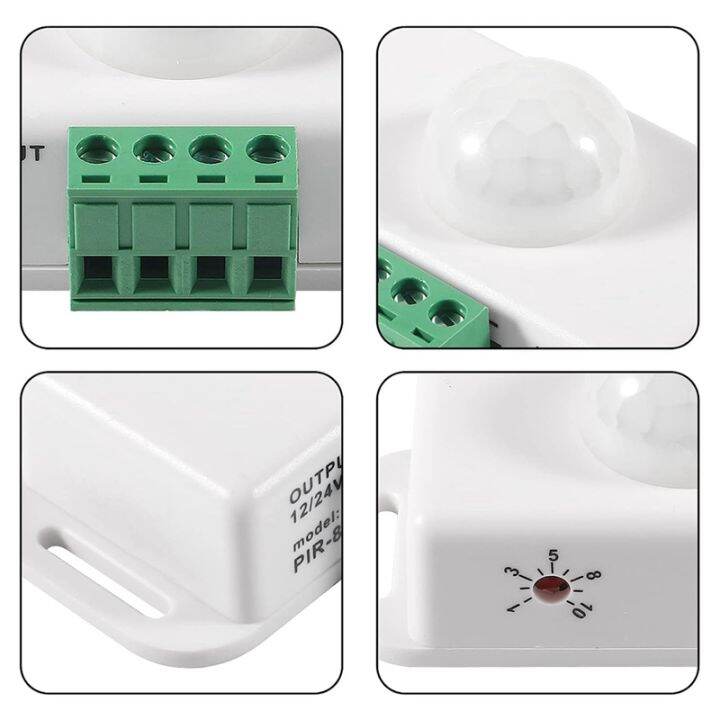 dc-12v-24v-8a-12-volt-motion-sensor-switch-led-light-strip-automatic-pir-sensor-led-motion-sensor-switch