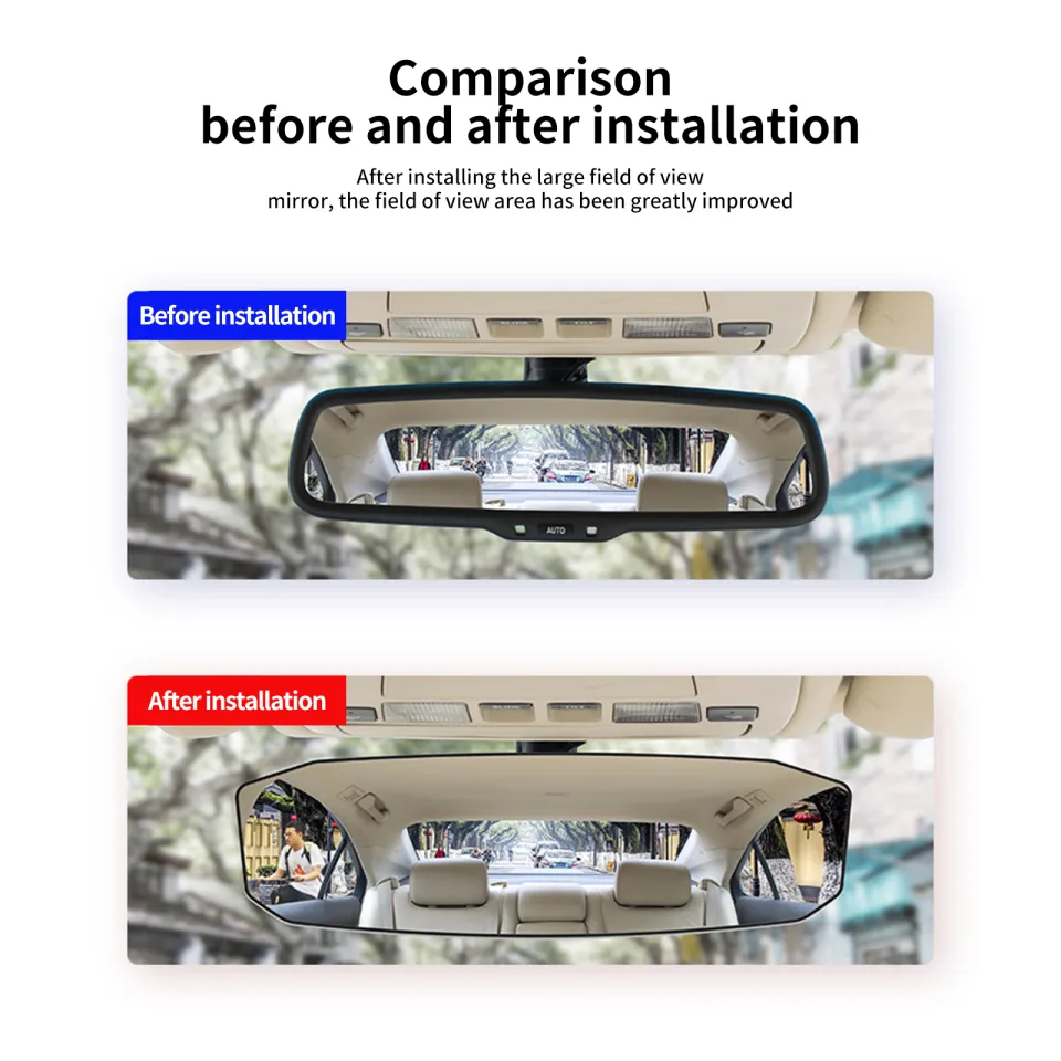 Universal Car Mirror Interior Rearview Mirrors Auto Rear View