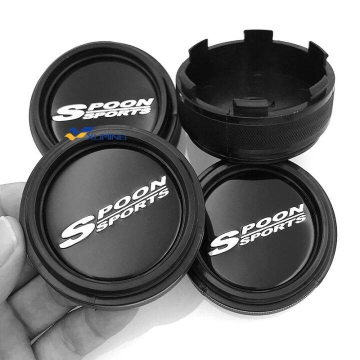 CarDIY (4PCS) 61mm SPOON SPORTS Car Wheel Center Cap Rim Hub Caps Cover ...