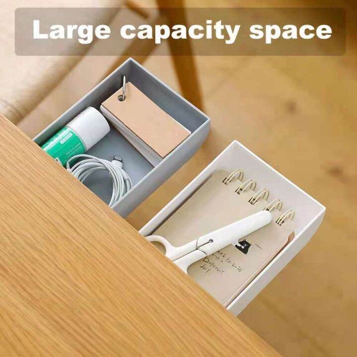 Drawer Selfadhesive Under Desk Table Portable Stationery Lazada PH