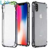 IPhone X กรณี iPhone Xs กรณี Clear เคสกันกระแทกมือถือฝาครอบแท่งซิลิโคนโปร่งแสงเคสทีพียู