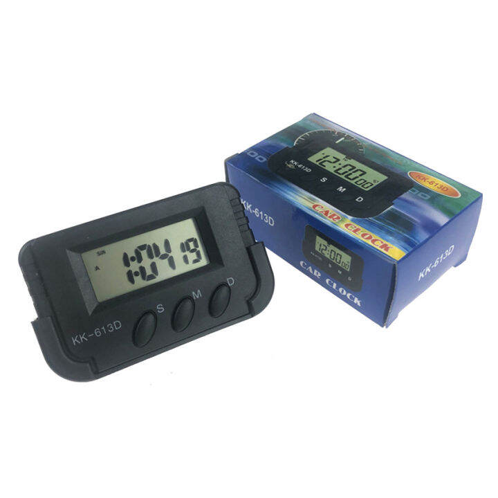 Electronic Digital Car Clock Automobile Mini Vehicle Watch Kenko 613d