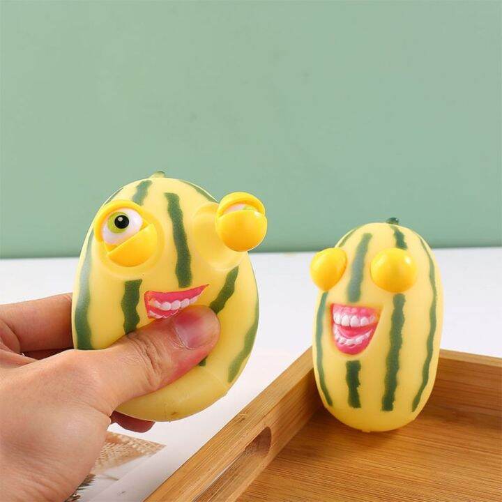 ONFIN Explosive Eye Watermelon Pinch Toy Watermelon Strips Slow Rebound ...