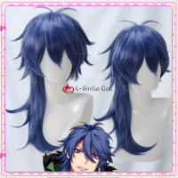 DRB Division Rap Battle Hypnosis MIC Dice Arisugawa Long Blue Wigs Heat Resistant Synthetic Hair Cosplay Costume Wig + Wig Cap