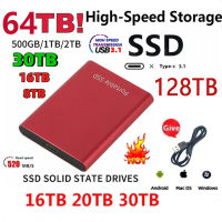 แบบพกพา SSD HDD 500GB 1TB 2TB ฮาร์ดไดรฟ์ภายนอก2TB 4TB Solid State Drives 500GB ฮาร์ดดิสก์ USB 3.1 4TB SSD สำหรับแล็ปท็อป