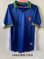 In 1998 Portugal away throwback jerseys/football/suit/shirt blue tops 65 yuan