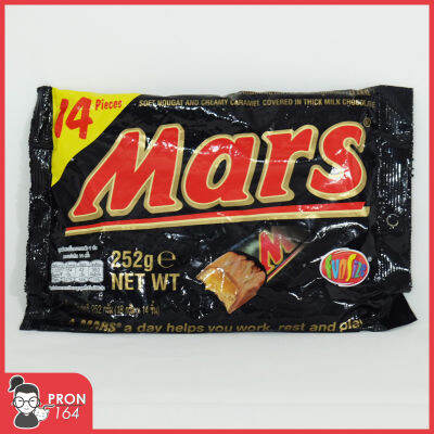 ช็อกโกแลต มาร์ส**Mars Milk Chocolate**224กรัม/จำนวน 14ชิ้น**สอดไส้คาราเมลและนูกัต