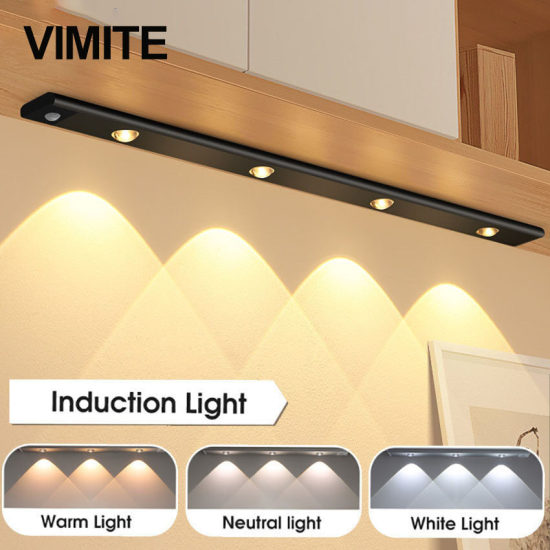 Vimite cabinet light light 3 color dimmable cat s eye night motion sensor - ảnh sản phẩm 1