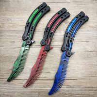 【YF】 Dropshipping CS GO Butterfly Traning Practice Folding  Trainer Game Tool Comb Blade for Exercise No Edge