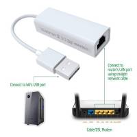 อะแดปเตอร์การ์ด Super Speed USB 2.0 to RJ 45 USB 2.0 to Ethernet Network LAN