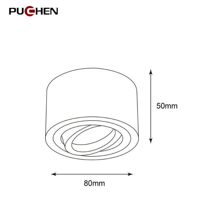 puchen-โคมไฟเพดาน-gu10-led-ไฟติดเพดานบ้านไฟตกแต่งห้องนอนห้องครัวห้องนั่งเล่นห้องรับประทานอาหารไฟเฉพาะจุดศึกษา