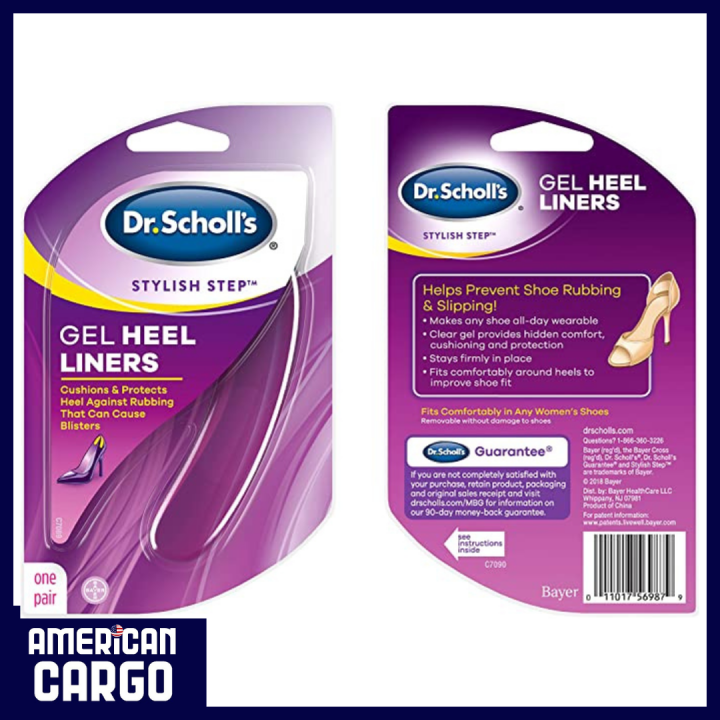 Dr. Scholl’s Stylish Step Gel Heel Liners 1 Pair One size fits all