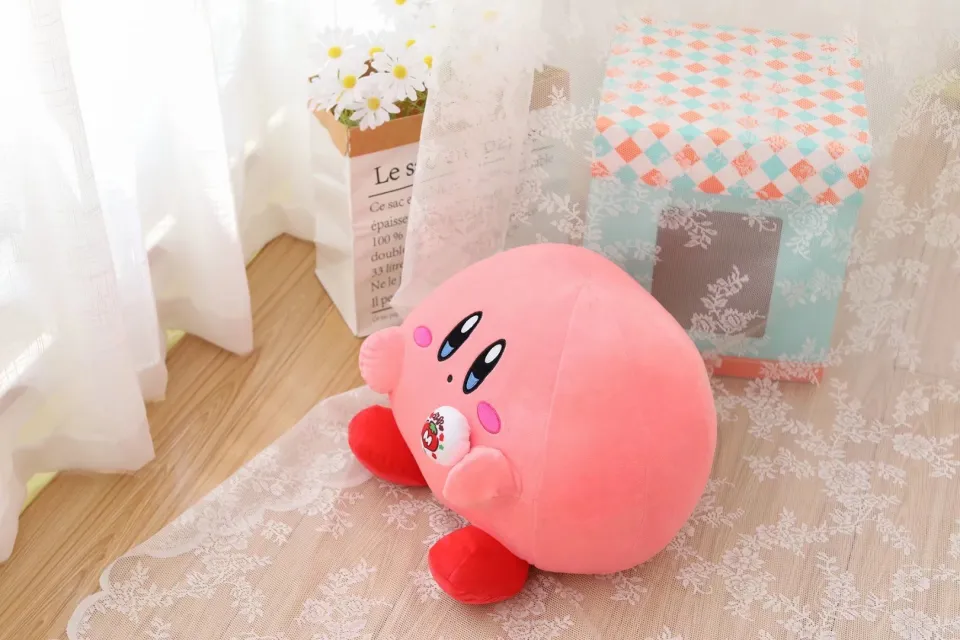 Big Size Kirby Peluche Plush Toy Kawaii Anime Kirby Stuffed Doll Sofa Room  Decor Bay Window Cushion Bedside Pillow Birthday Gift