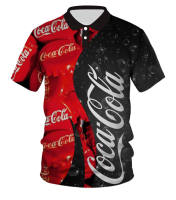 Coca-Cola Coke Cool Red Hiphop 3D Print Women Men Summer Polo Casual Poloshirt 35（Contact the seller, free customization）