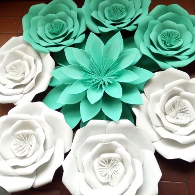 Decorations Fiesta Tissue Pom Paper Flowers - Mexican Party Supplies Wedding paper flowers handmade flowers three-dimensional